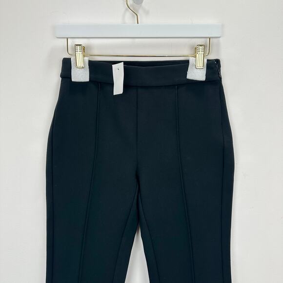 J.Crew Petite Crop Flare Ponte Pant Stretch Knit Black Classic Comfort US 4P NWT - Picture 7 of 13
